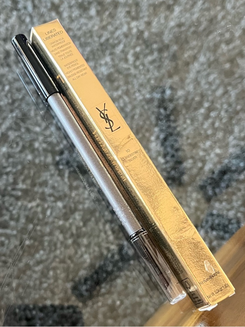 Yves Saint Laurent Silver Metallic Eyeliner Pencil - Discontinued